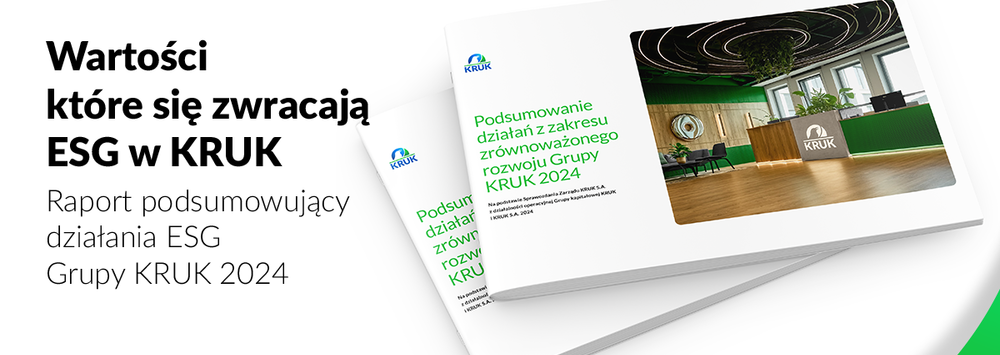 Podsumowanie działań z zakresu zrównoważonego rozwoju Grupy KRUK 2024